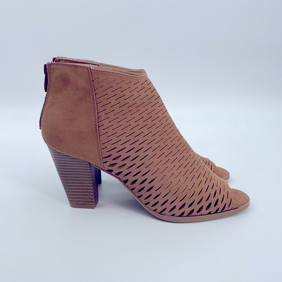 CHINESE LAUNDRY Open Toe Faux Suede Boots - Picture 2 of 5